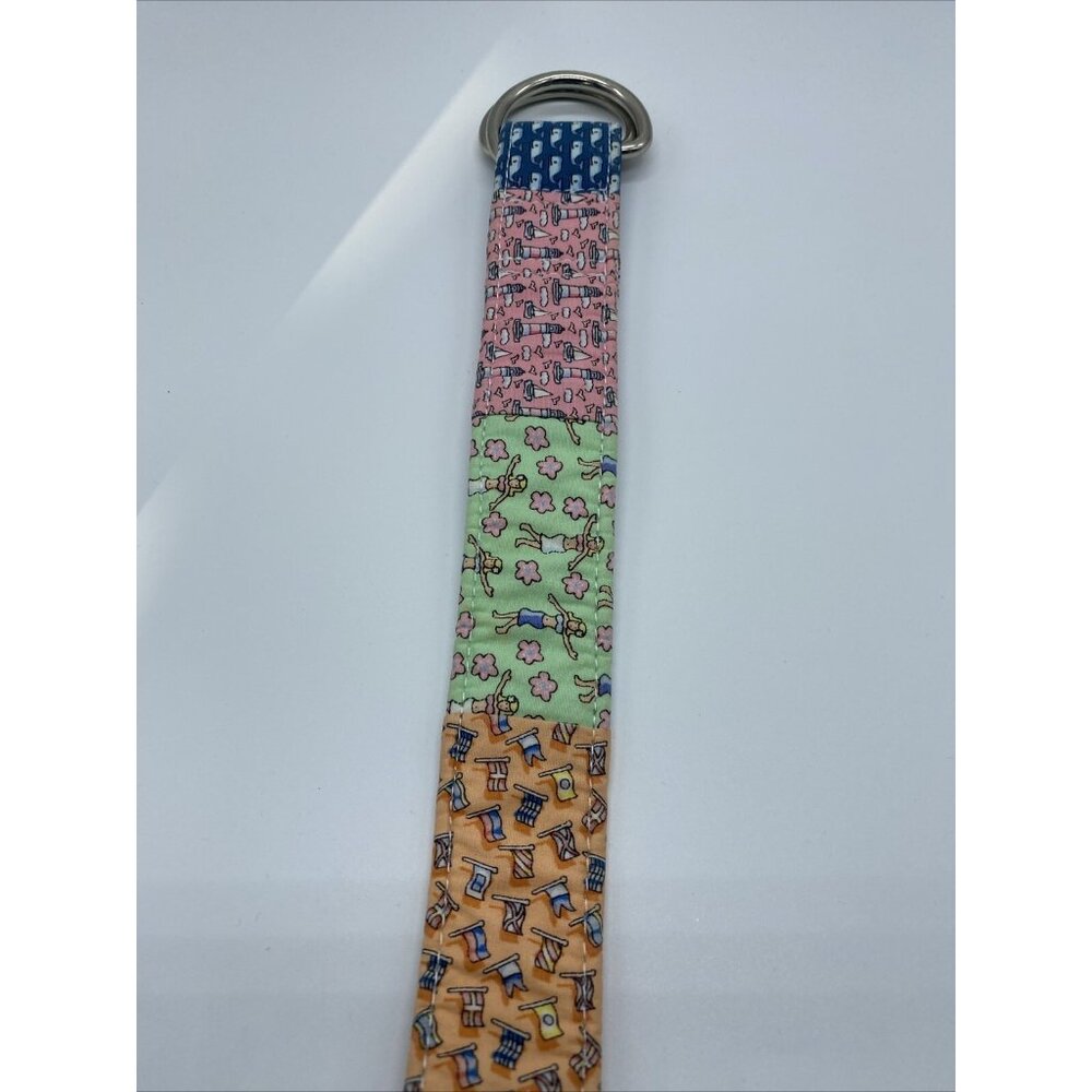 Vineyard Vines Multicolor Patchwork Canvas D Ring… - image 4